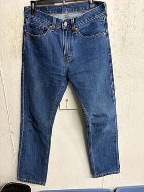 Levi's 505 Regular Fit Straight Leg Jeans W31 L32 Medium Wash Big E